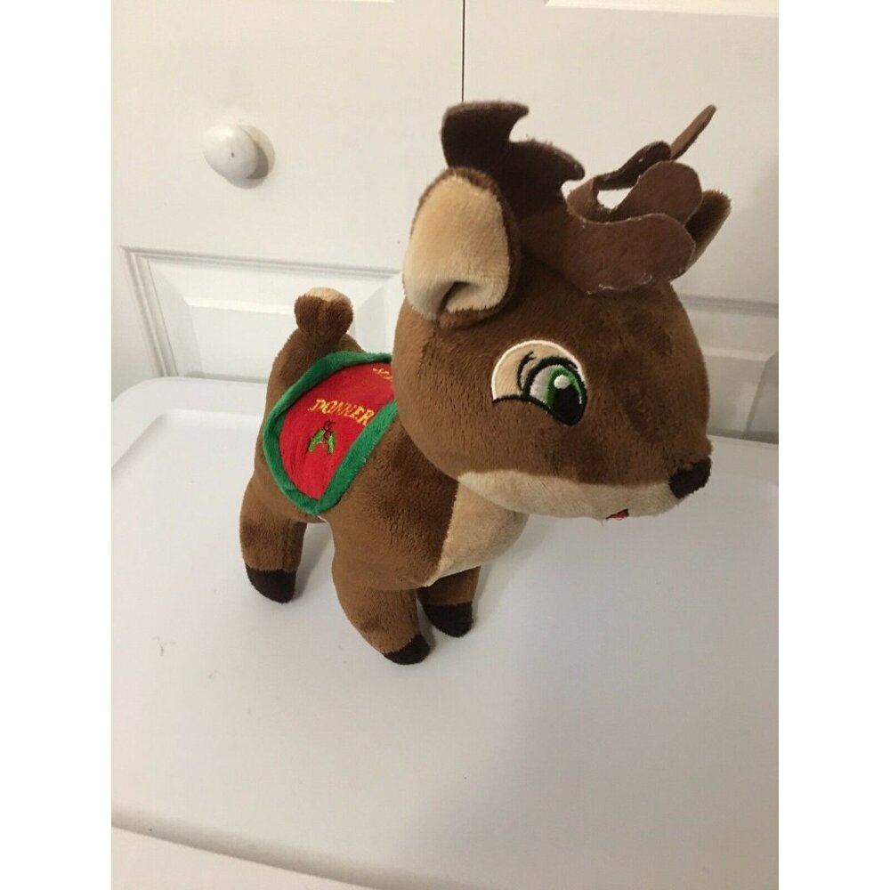 2015 Kellytoy‎ Santa's Plush Reindeer DONNER 13" Christmas Stuffed Animal